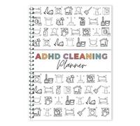 ADHD Cleaning And Organizing Planner for Adults Women, Cleaning Schedule And Checklist Organizer, Daily Weekly Monthly Household Cleaning Planner, Checklist Notebook Mother's Gifts(1pc)