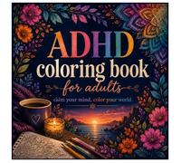ADHD Coloring Book for adults: Calm Your Mind, Color Your World, easy and bold print design