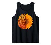 ADHD Consapevolezza Salute Affermazioni Arancione Cervello Girasole Canotta