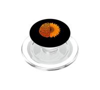 ADHD Consapevolezza Salute Affermazioni Arancione Cervello Girasole PopSockets PopGrip per MagSafe