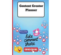 ADHD CONTENT CREATOR PLANNER UNDATED: Daily & weekly organized designed pages even down to the time from 6a,- 8pm to keep you on track/ Perfect pocket size planner 6x9 inches, 122 undated pages