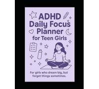 ADHD DAILY FOCUS PLANNER FOR TEEN GIRLS | UNDATED ADHD HABIT TRACKER