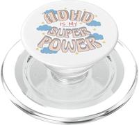ADHD è il mio super, potere retrò arcobaleno nuvola grafica PopSockets PopGrip per MagSafe