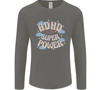 ADHD È Il Mio Superpotere Uomo Manica Lunga T-Shirt