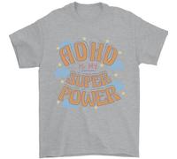 ADHD È Il Mio Superpotere Uomo T-Shirt 100% Cotone