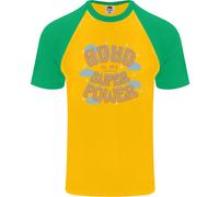 Adhd È il Mio Superpower Uomo S/S Baseball T-Shirt