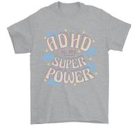 Adhd È il Mio Superpower Uomo T-Shirt 100% IN Cotone