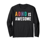 ADHD è Un Fantastico Nastro Arancione del Mese della consapevolezza Maglia a Manica