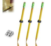 Adhd Fidget Pencil, Textured Threaded Pencil for Adhd, Threaded Focus Fidget Pencils for Autism Kids With Sliding Nut, Twist And Write Pencils, for School, Office, Home (3PCS)