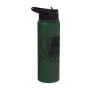 ADHD Indosso l"arancione per qualcuno che significa tutto per me Stainless Steel Insulated Water Bottle
