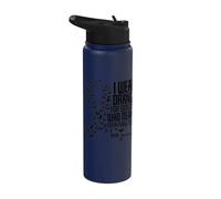ADHD Indosso l"arancione per qualcuno che significa tutto per me Stainless Steel Insulated Water Bottle