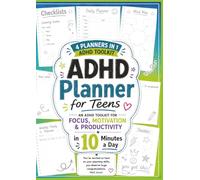 ADHD Planner for Teens: A Simple Daily Focus & Productivity Planner for Homework, School, Motivation & Routine Building: ADHD-Friendly Layout with ... Organization for Neurodivergent Teens