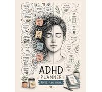 ADHD Planner: Simple. Brain dump. Daily Schedule. Break down to small steps. Evening Reflection. Weekly review. Letter size.