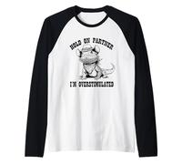 ADHD Western Howdy Partner Overstimulated Bearded Dragon Maglia con Maniche Raglan