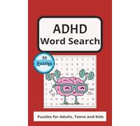 ADHD Word Search Puzzle Book: Word Searches for Easy to Read Print about ADHD, Attention, Anxiety and more | 6x9 inches, 100 pages | 50 Puzzles ... Gifts for Vacation, Holidays and Free Time