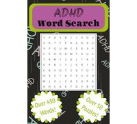 ADHD Word Search Puzzle Book: Word Searches With Easy To Read Print About ADHD, Mindfulness, Anxiety And More [6x9 Inches, 110 Pages] 50+ Puzzles … Gift For Vacations, Holidays And Leisure Time
