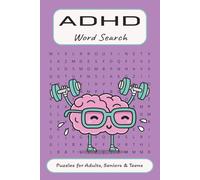 ADHD Word Search Puzzle Book: Word Searches with Easy to Read Print about Focus Tools, Fidgets, Coping Skills and More | 6x9 inches, 110 pages | 50+ ... Gift for Vacations, Holidays, and Pastime