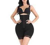 Adhdyuud Pantaloncini modellanti imbottiti da donna a vita alta con gancio anteriore per il controllo della pancia, Nuovo5, S