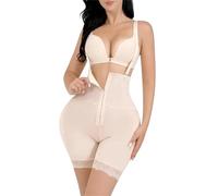 Adhdyuud Pantaloncini modellanti imbottiti da donna a vita alta con gancio anteriore per il controllo della pancia, Nuovo3, L