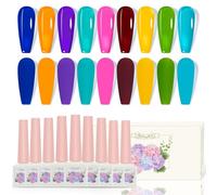ADHERE 9 pezzi 12ml Kit Semipermanente Unghie, Smalto Semipermanente Unghie Smalti Semipermanenti Per Unghie Smalti Gel Per Unghie Uv Led Per La Manicure (Serie Cabinet of Curiosities smaltata)
