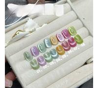 ADHERE Serie Caramella dura - 12ml Smalto Semipermanente Unghie, 1Pz Cat Eye Gel Polish Brillantini Magnetico Smalti Semipermanenti Per Unghie Uv Led (Caramelle dure 02)