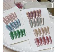 ADHERE Serie Giardino mistico - 12ml Smalto Semipermanente Unghie, 1Pz Cat Eye Gel Polish Brillantini Magnetico Smalti Semipermanenti Per Unghie Uv Led (Lamento della Luna)