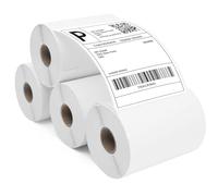 ADHES 4 Rotoli Etichetta Termica Diretta 4 "x 6"(100 mm X 152 mm)220Lables