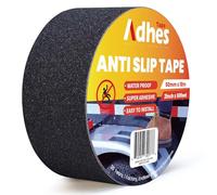 ADHES 50mm x 18m Nastro Antiscivolo Elevato Grip, Nastro Di Sicurezza Antiscivolo, Nero Autoadesivo Nastro Da Segnalazione Strisce Antiscivolo Per Scale Esterne Interne
