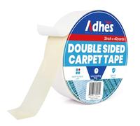 ADHES Doppio Lato Tappeto Tape Heavy Duty 50 MM x 36M x 1 Rotolo, Bianco,