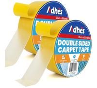 ADHES Doppio Lato Tappeto Tape Heavy Duty, 50MM x 27M x 2 Rotolo, Giallo