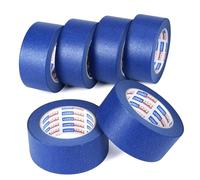 ADHES Nastro Adesivo Da Pittore Blu Per Dipingere, Nastri Per Mascheratura Multiuso, Resistenza ai raggi UV, Nessun Residuo, 50mm x 50m, (2Inch x 55yard), 6Rolls