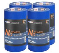 ADHES Nastro Adesivo Da Pittore Blu Per Dipingere, Nastri Per Mascheratura Multiuso, Resistenza ai raggi UV, Nessun Residuo, 36mm x 41m,24 rotoli