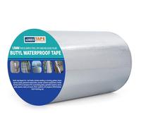 ADHES Nastro Butilico Extra Spesso 200mm x 5m x 1.5mm - per Guarnizione Impermeabile Superiore - Nastro Sigillante Butilico Resistente Alle Intemperie Per Riparazioni Camper, Perdite di tetto