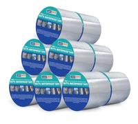 ADHES Nastro butilico impermeabile, 100 mm x 5 m, 12 rotoli | nastro in alluminio con gomma resistente, di spessore 1,5 mm per perdite di tetto, fessure dal davanzale della finestra