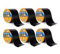 ADHES Nastro Butilico Sigillante Impermeabile, 100mm x 15m, 6 Rotoli Resistente alle Intemperie Nastro per Travetti per Deck, Ideale per Piattaforme in Legno, Travi, Tetti