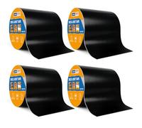 ADHES Nastro Butilico Sigillante Impermeabile, 100mm x 5m, 4 Rotoli Resistente alle Intemperie Nastro per Travetti per Deck, Ideale per Piattaforme in Legno, Travi, Tetti