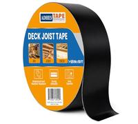 ADHES Nastro Butilico Sigillante Impermeabile, 40mm x 15m, Resistente alle Intemperie Nastro per Travetti per Deck, Ideale per Piattaforme in Legno, Travi, Tetti