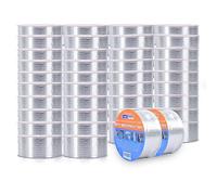 ADHES nastro butilico sigillante nastro in alluminio argento nastro butilico impermeabile autoadesivonastro adesivo impermeabile riparazione nastro, 5cm x 5m, 40 Rotoli