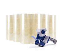 ADHES Nastro Da Imballaggio Trasparentepacchetto Nastro Adesivo 48 mm x55 m, spessore 2.7mil,36Rotoli