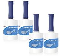 ADHES TAPE Pellicola Imballaggio Trasparente 13cm x 304m 4 Roll 80 Gauge