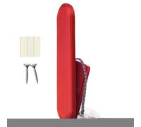 Adhesive Coat Hooks - No-Drill Heavy D | Damage-Free Wall Mounted Hanger, Strong Waterproof Adhesive For Bathroom and Kitchen, Sleek Space-Saving Metal Design, Removable; Perfect For Renter Dorms