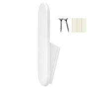 Adhesive Coat Hooks - No-Drill Heavy D | Damage-Free Wall Mounted Hanger, Strong Waterproof Adhesive For Bathroom and Kitchen, Sleek Space-Saving Metal Design, Removable; Perfect For Renter Dorms