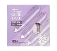 Adhesive Dispenser Applicator - Four Count Album Sticks, Handmade Bonding Stock Picture, Diary Creative Endeavors Drawing, Crafting Supply Unit | Dot-Adhesive Permanent Roller Tool for Stationery