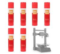 Adhesive Glue Stick, 6 Piece Solid Set for 3d Printer Build Plate Bonding, Warping Reduction Accessory Improved First Layer Adhesion, Reliable Printing Performance 6.3x3.94x1.18 in