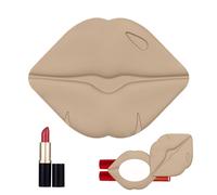 Adhesive Lip Gloss Balm - Silicone 360 Gradi Rotazione Device, Built-In Mirror, Secure Adhesive Lipstick Holder for Home Travel Family Girl Mother Girlfriend Wife, Beauty Accessory, 2.99 Inches