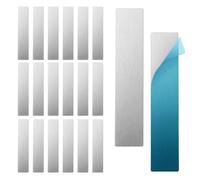 Adhesive Metal Plate - 20-Piece Strong Hold Rectangular | 9x1.8cm Easy Installation Process Metal Mounting Plate Steel Strip - For Garage Workshop Projects Home Kitchen Wall Door Mounting