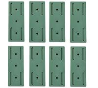 Adhesive Punch-Free Socket Holder, 2025 New Self-Adhesive Desktop Socket Fixer, Strong Wall Mount Power Strip Organizer, Wall Mount Cable Management Power Strip Holder (Green,8Pcs)