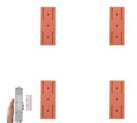 Adhesive Punch-Free Socket Holder, Adhesive Power Strip Holder with Cord Clips, Removable cord management, Universal Socket Mount for Tile/Wood Walls (#4)