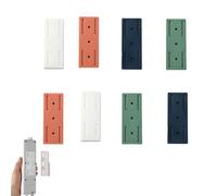 Adhesive Punch-Free Socket Holder, Adhesive Power Strip Holder with Cord Clips, Removable cord management, Universal Socket Mount for Tile/Wood Walls (Mixed # 8 Pcs)