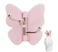 Adhesive Towel Hook - Triple Branch No Drill Rotating Butterfly Hanger, Bathroom Clothes Stand,Cute criter Shape | Self Sticky Multipurpose Pegs, Bedroom Kitchen Closet Robes Bags Hats Keys Coats Unit